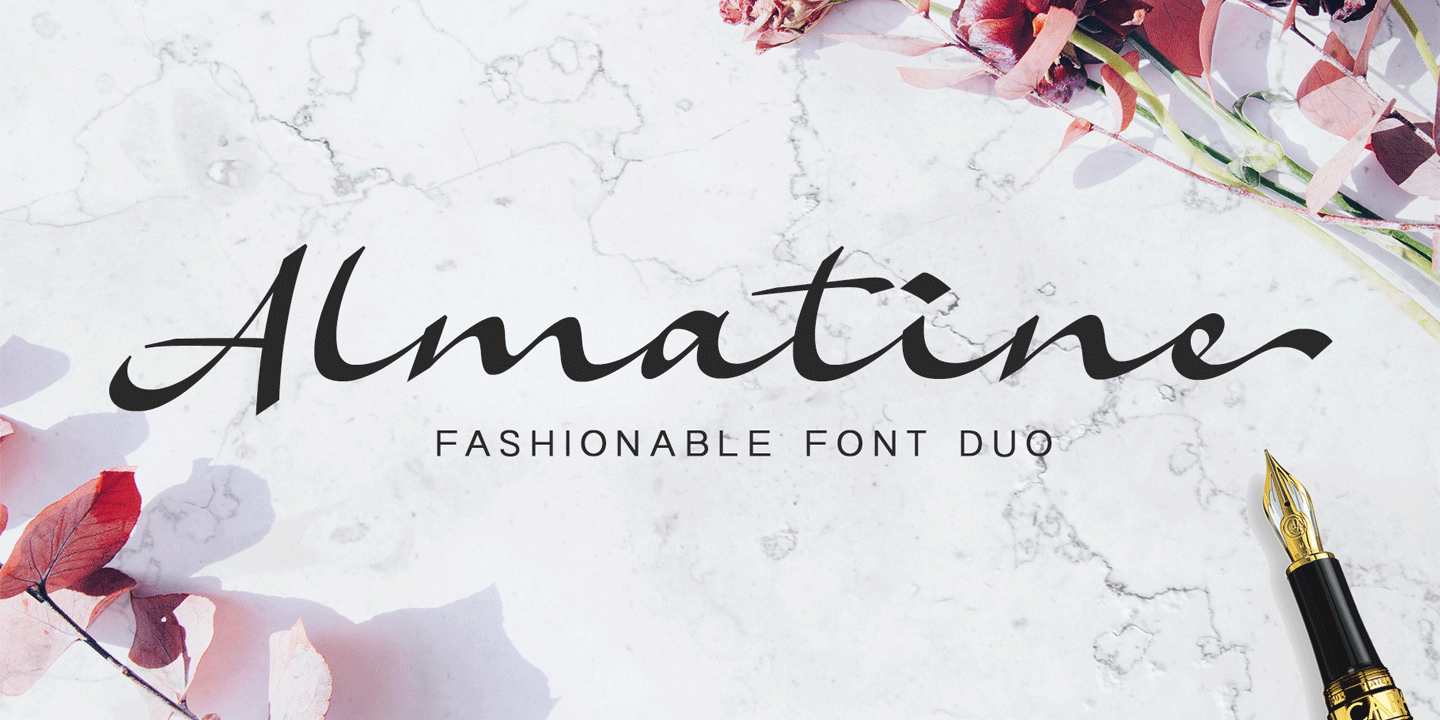 Almatine Font preview